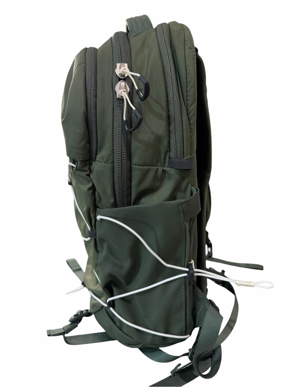 The North Face Borealis Olive Green Men's Backpack with Bungee Front - Picture 5 of 11